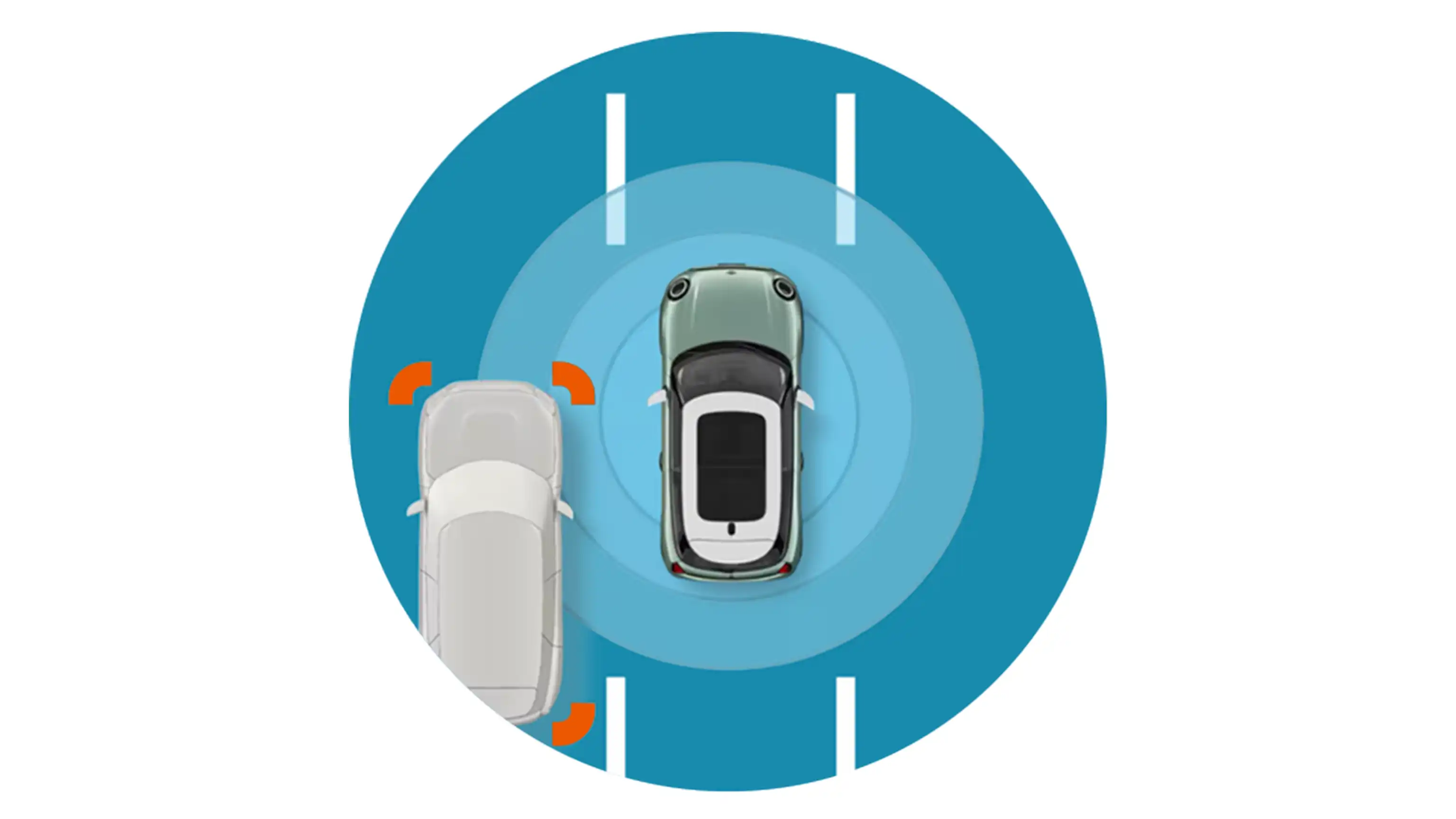 MINI Cooper 3-Door - active blind spot detection