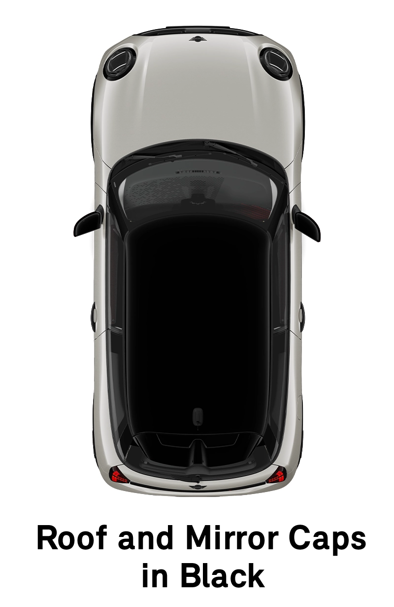  MINI - equipment - sport style roof and mirror caps black