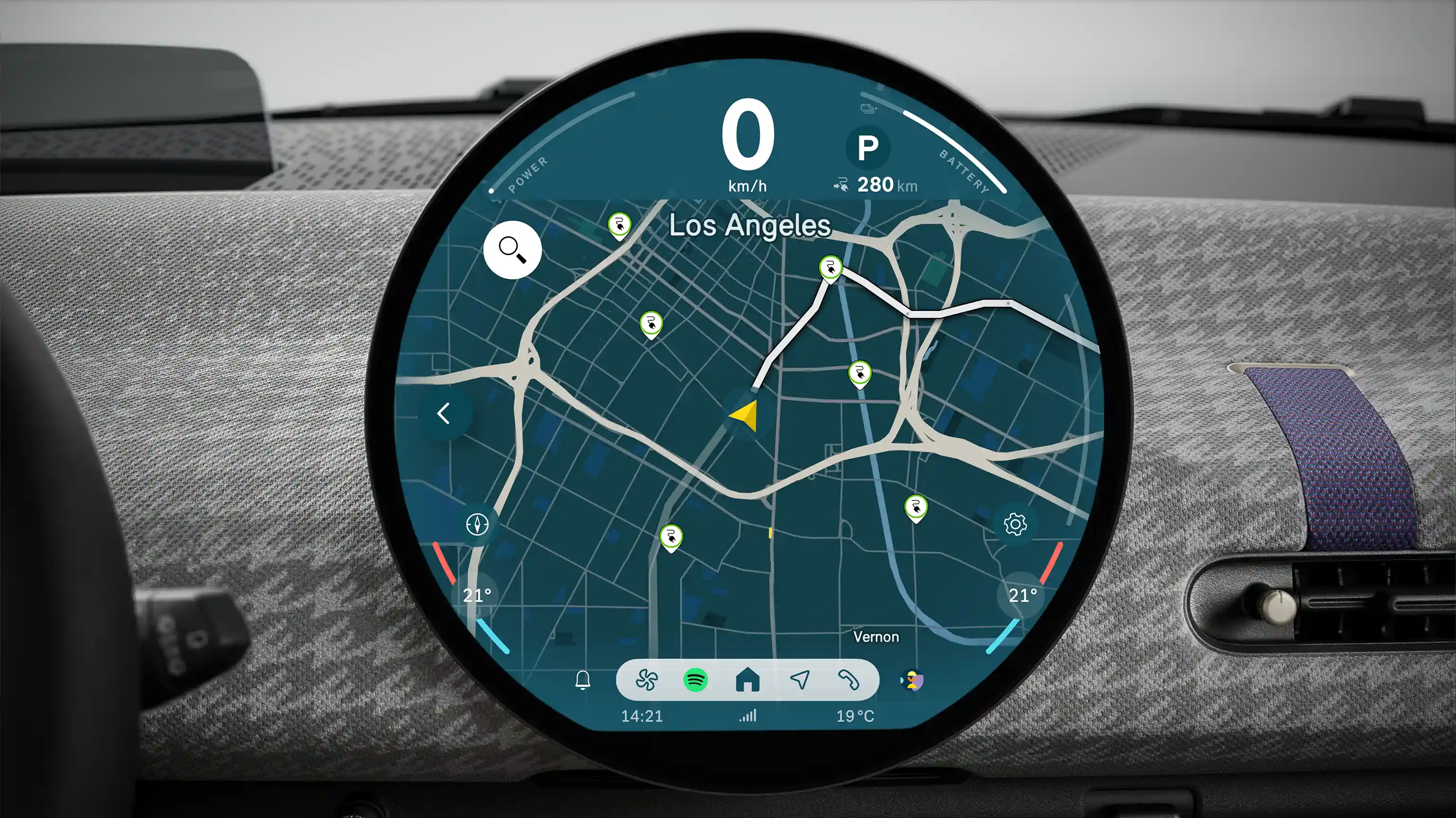 All-electric MINI Cooper - Navigation