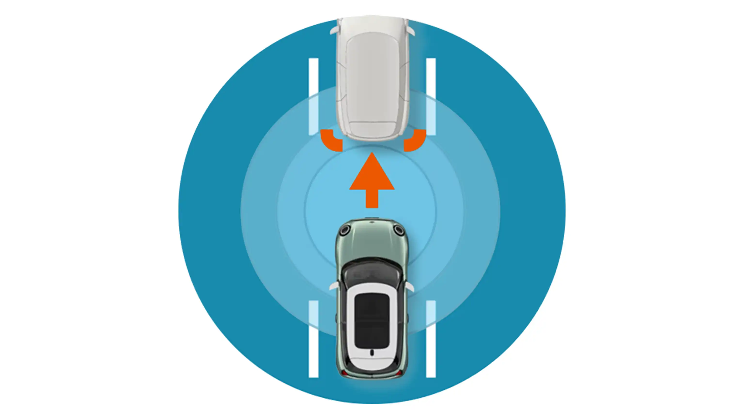 All-electric MINI Cooper - lane departure warning