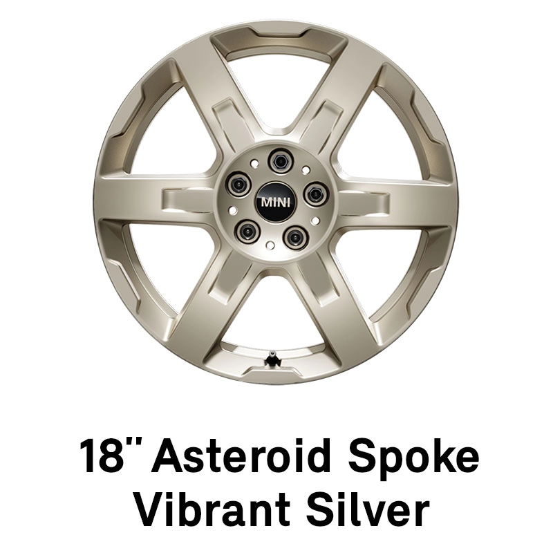 MINI - equipment - 18 inch asteroid spoke vibrant silver