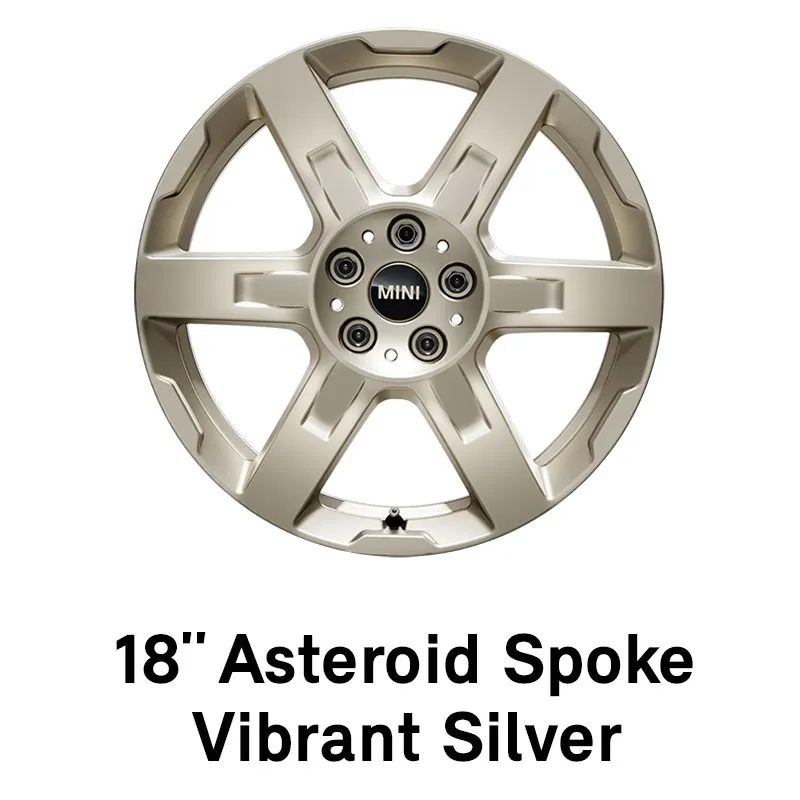 MINI Rim: 18-inch Asteroid Spoke Vibrant Silver