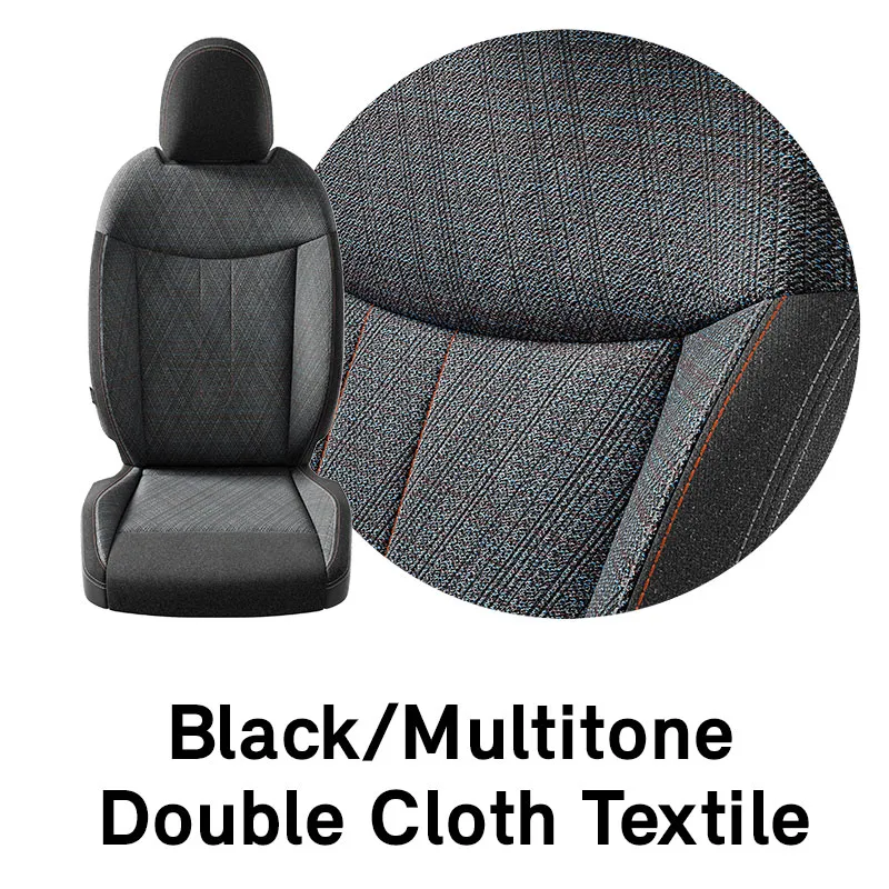 MINI - equipment - black multitone double cloth textile