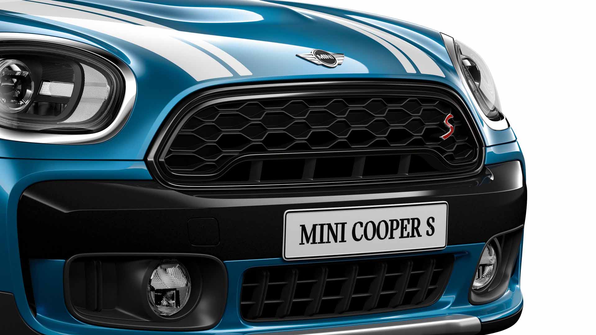 JCW front bumper grille in black
