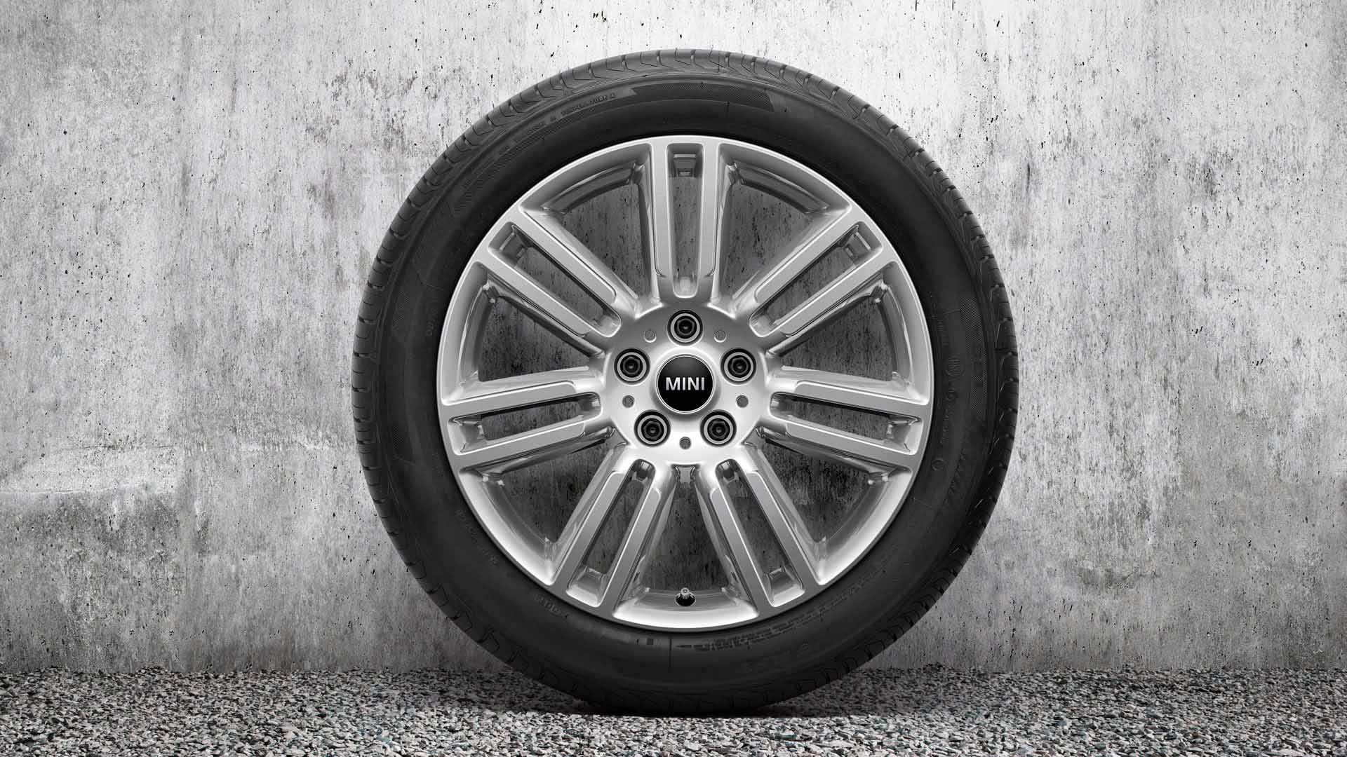MINI light alloy wheel Pair Spoke 532 Bright Silver metallic