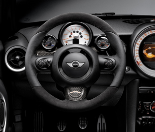 Jcw alcantara sales steering wheel