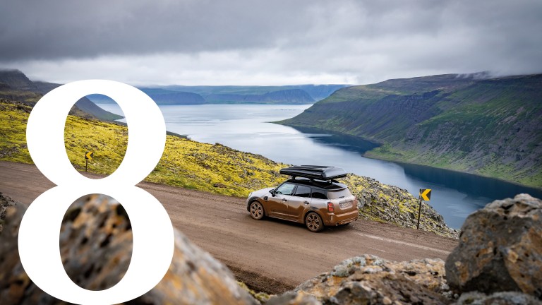 A MINI Cooper S Countryman ALL4 drives through the beautiful and untouched landscape of Iceland.