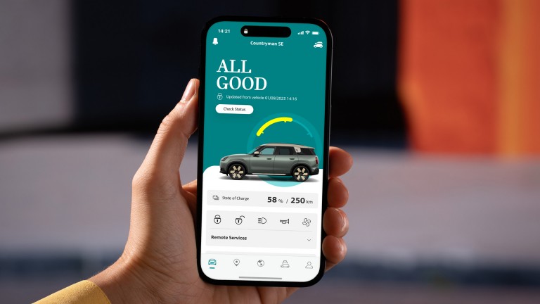 All-electric MINI Countryman - digital experience - mini app