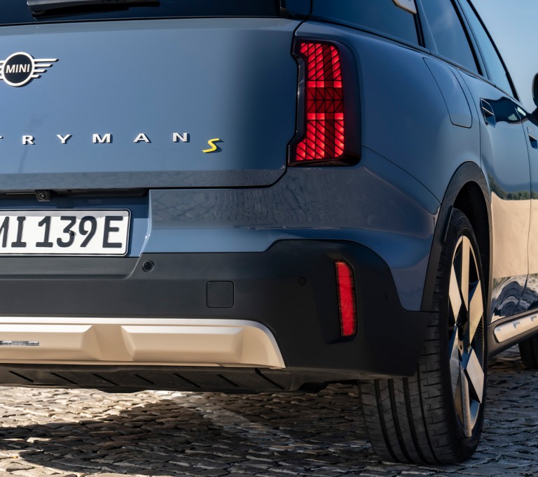 all-electric MINI Countryman rear view